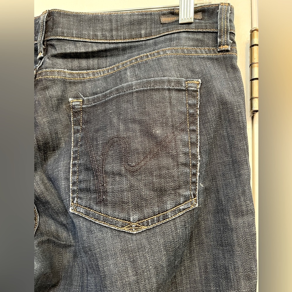 Citizens of Humanity “Elson” Jeans: Medium Rise Straight Leg